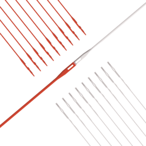 Wire Heald with Tube, Length-380 mm, Thickness-1.1mm, Dual Eye (Eye Width 2.3mm), Weight-0.7gram